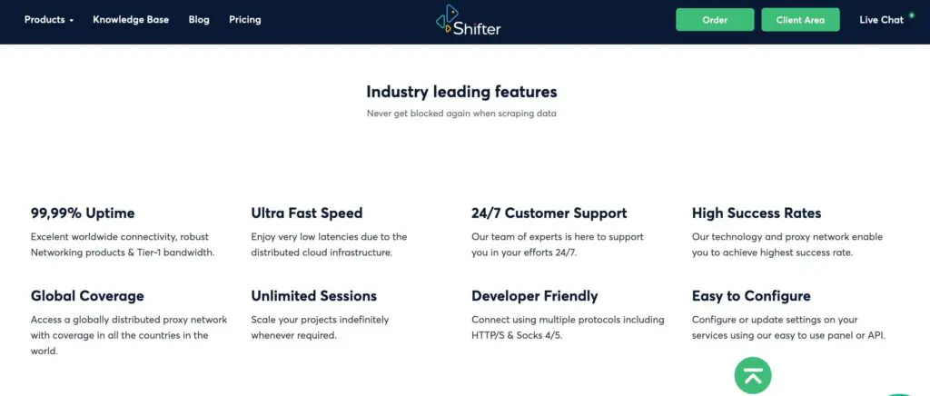 Shifter Proxies Features- Shifter Proxies Review