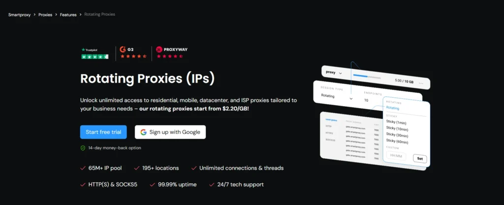 smartproxy rotating proxies 