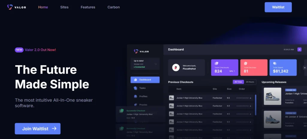 ValorAIO Sneaker bot 