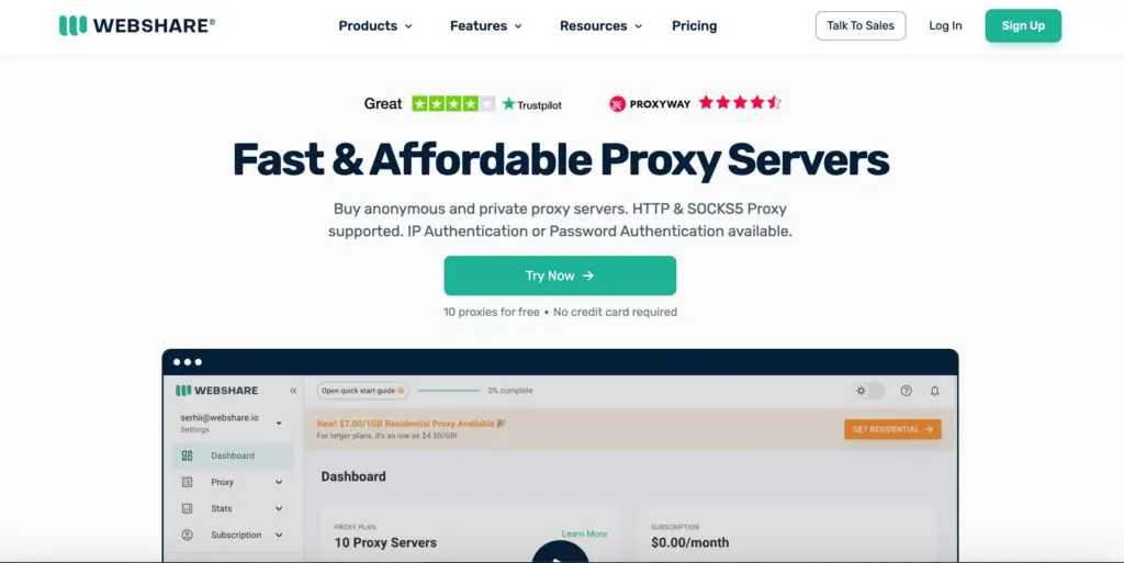Webshare Overview