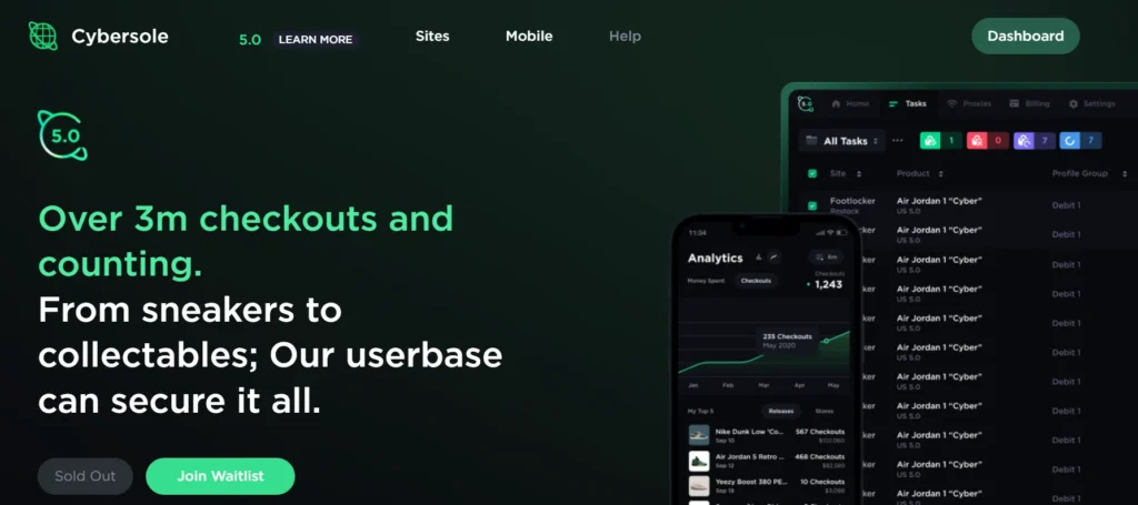 cybersole best sneaker bots 