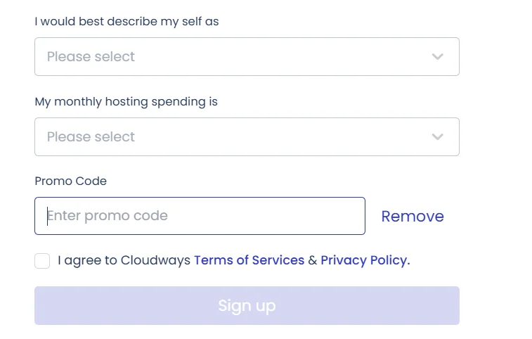 Cloudways Promo code 