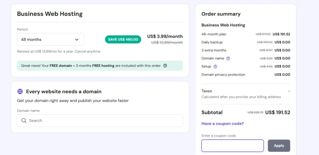 Hostinger Coupon Code
