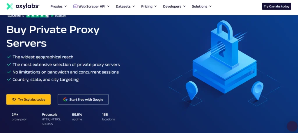 Oxylabs Private Proxy servers 