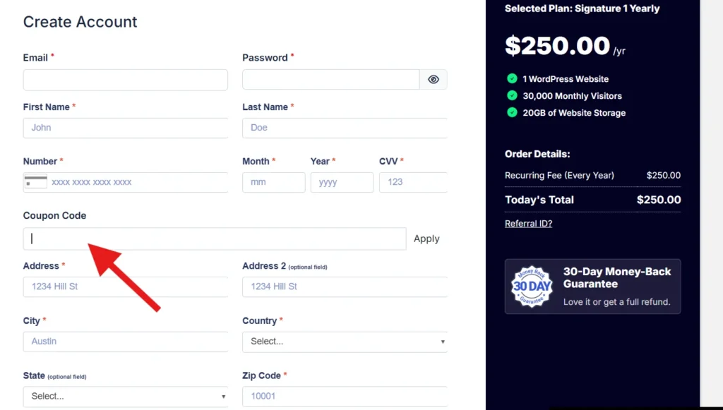 Pressable Coupon Code