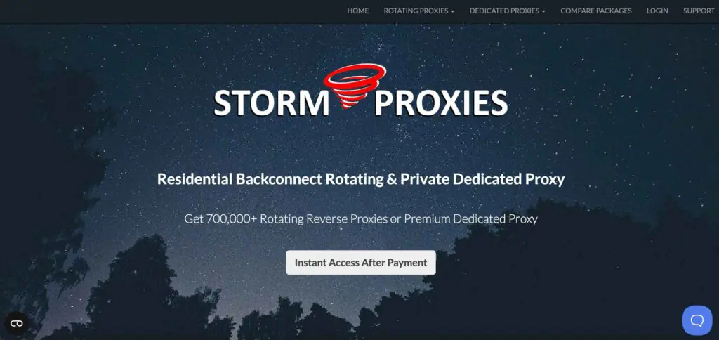 Storm Proxies Overview