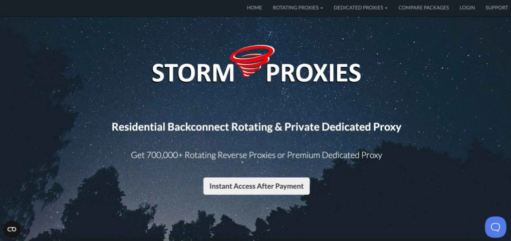 Storm proxies review 