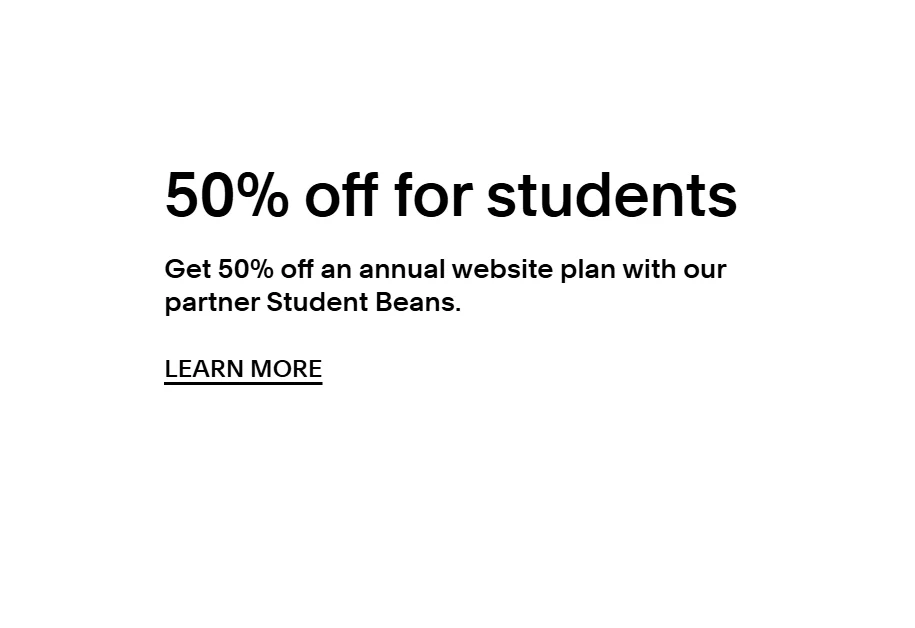 squarespace student discount 