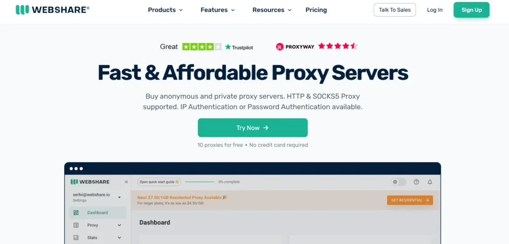 Webshare Best Proxies for Web Scraping