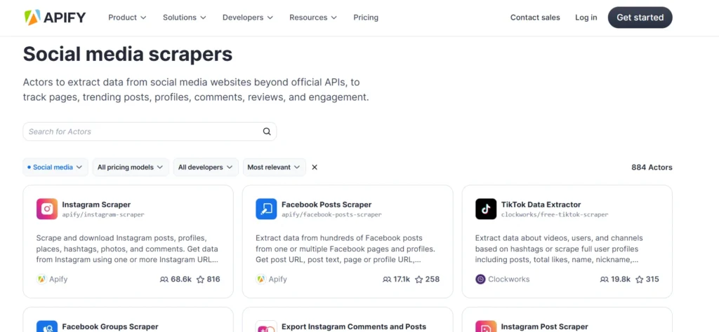 Apify Social Media Scraping 