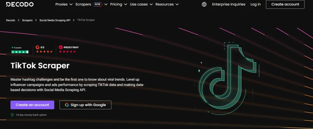 Decodo TikTok Scraper 