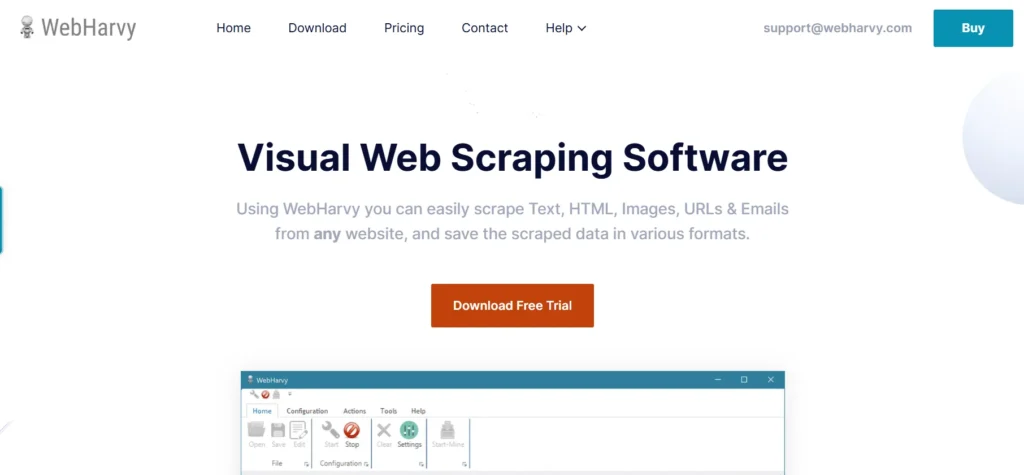 Webharvy Overview