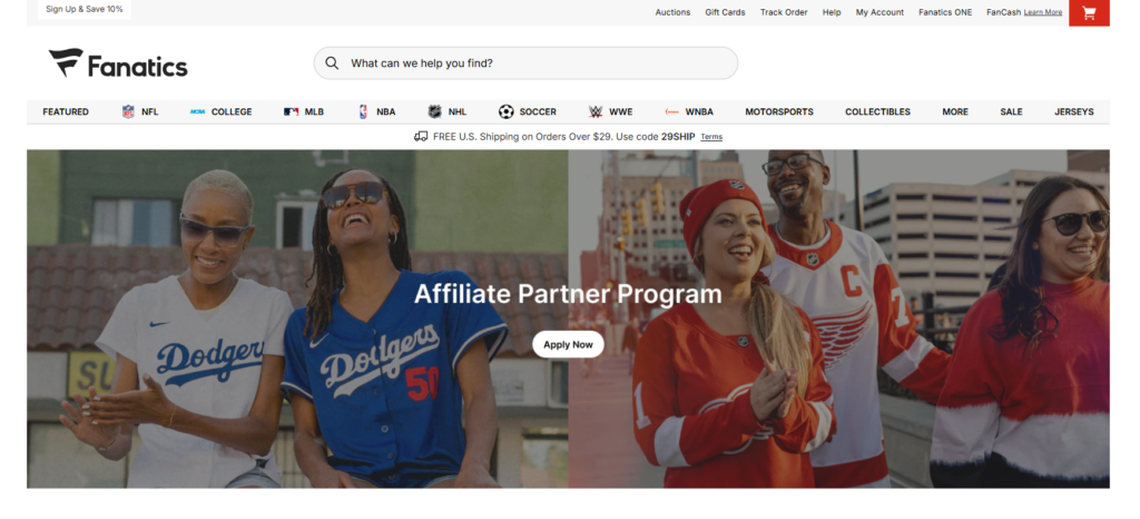 Fanatics Affiliate Program