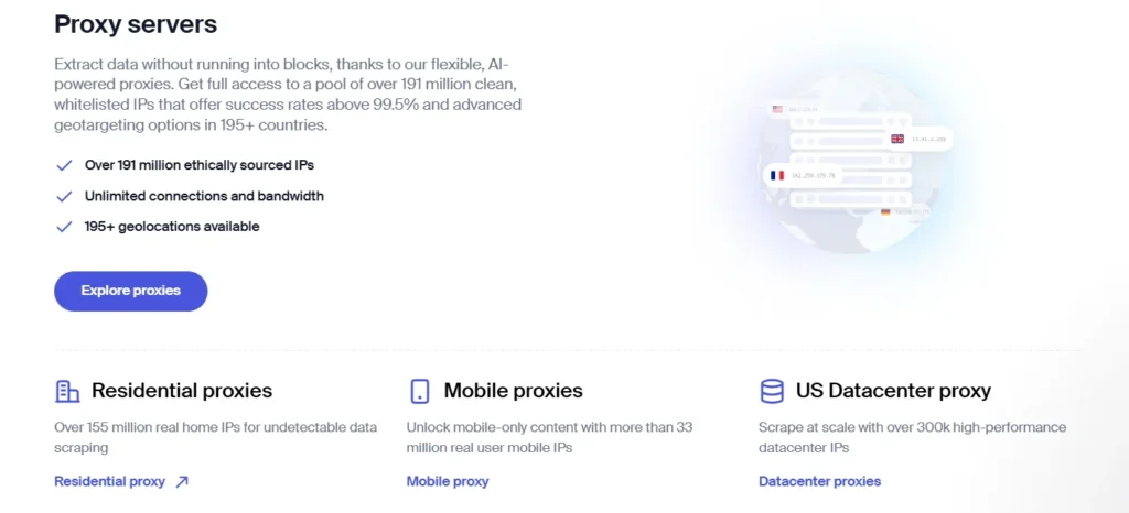 Soax Proxy offerings