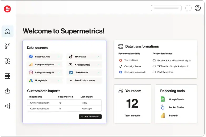 Supermetrics Dashboard 