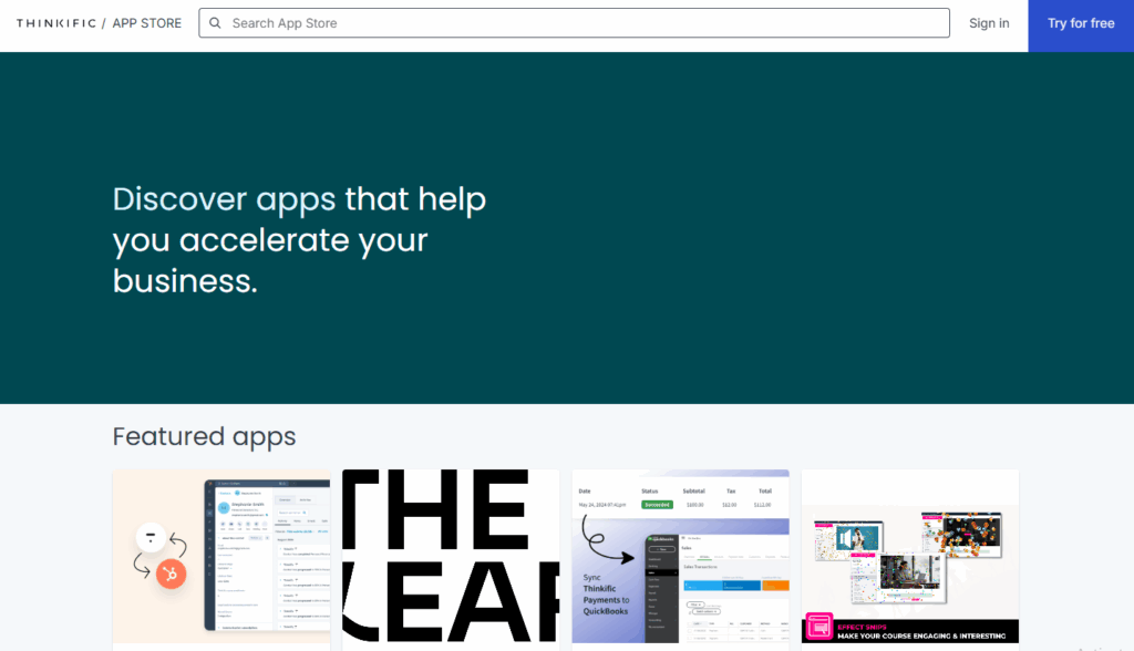 Thinkific App Store