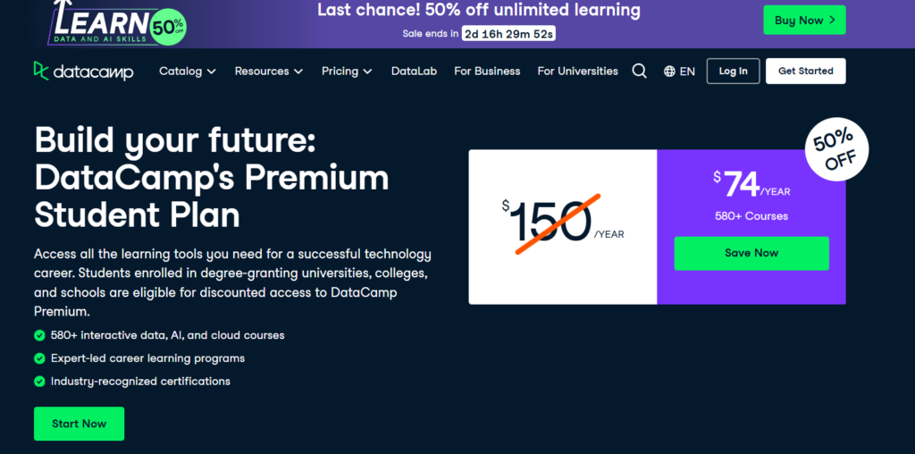 Datacamp Student Discount 
