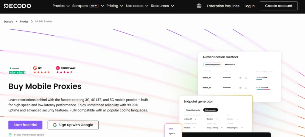 decodo Mobile Proxies 