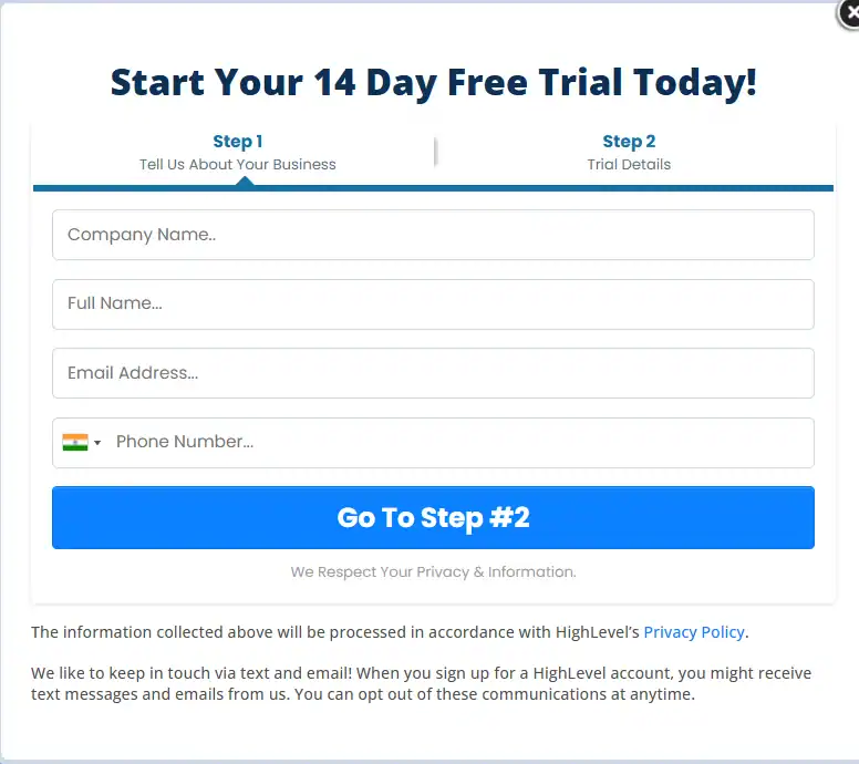 Gohighlevel free trial 