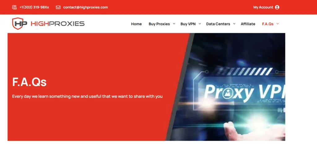 Highproxies customer support