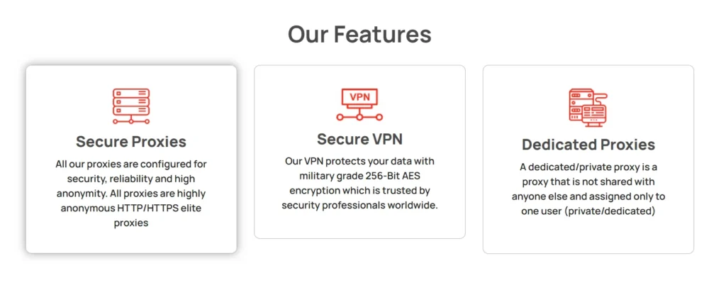 Highproxies features 