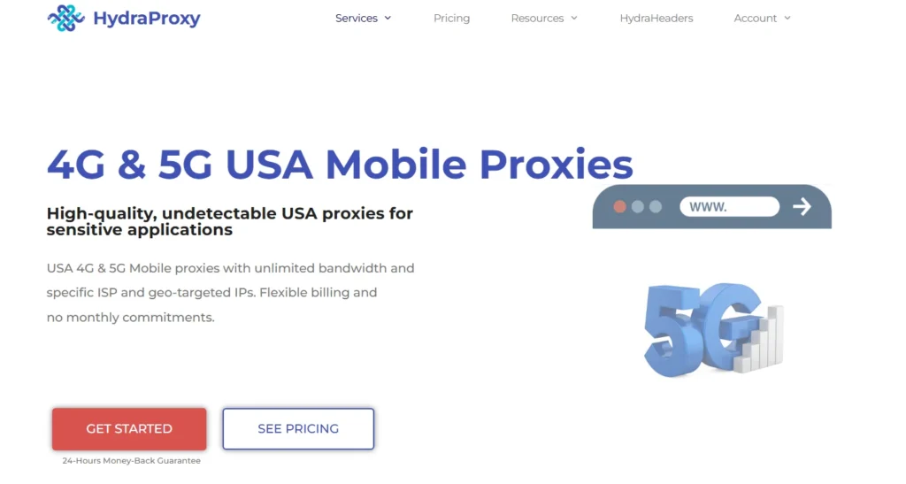 Hydraproxy Mobile Proxies 