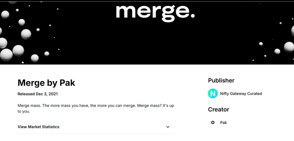 Merge by Pak most expensive NFTs