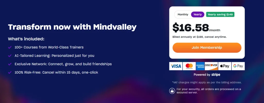 Mindvalley Membership Plans 