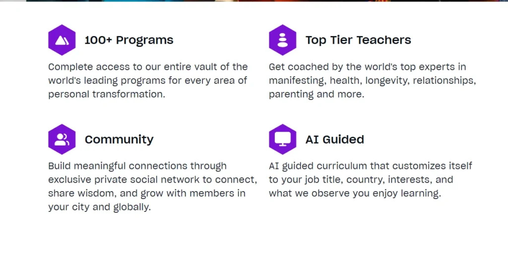 Mindvalley offerings 