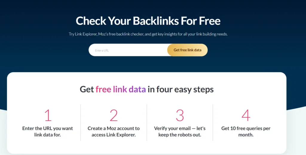 Moz Backlink explorer 