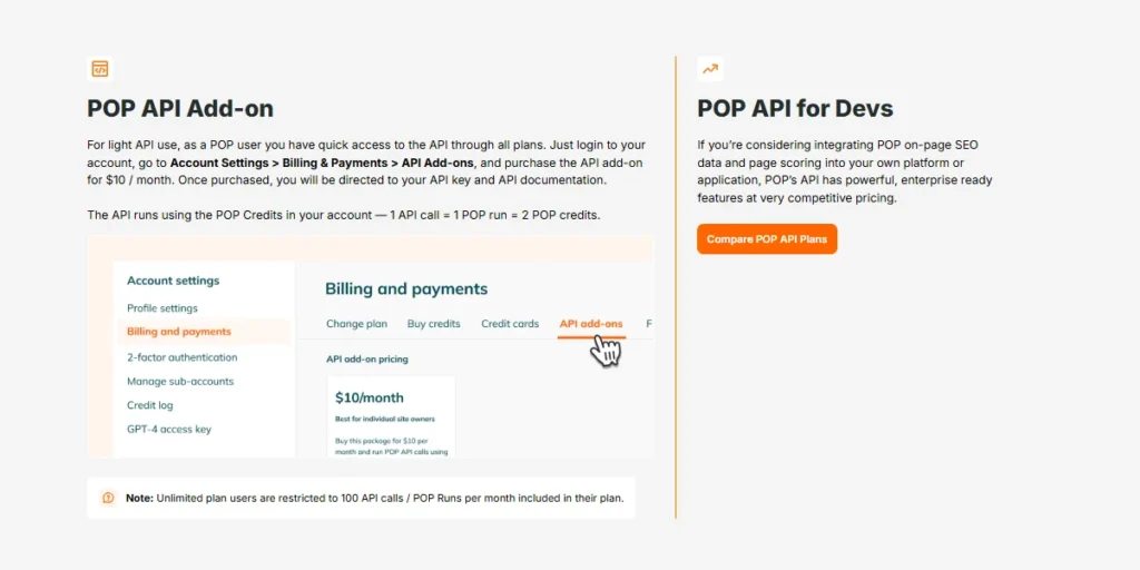 Pop API Add on 