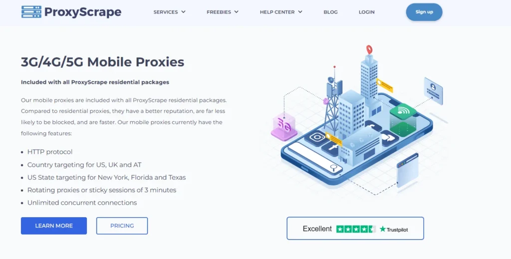 Proxyscrape Mobile Proxy 