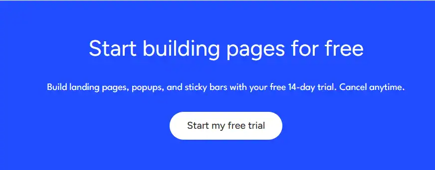 Unbounce Free Trial