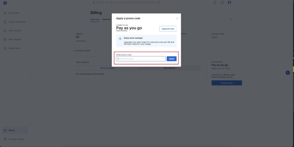 Bright Data Coupon Code