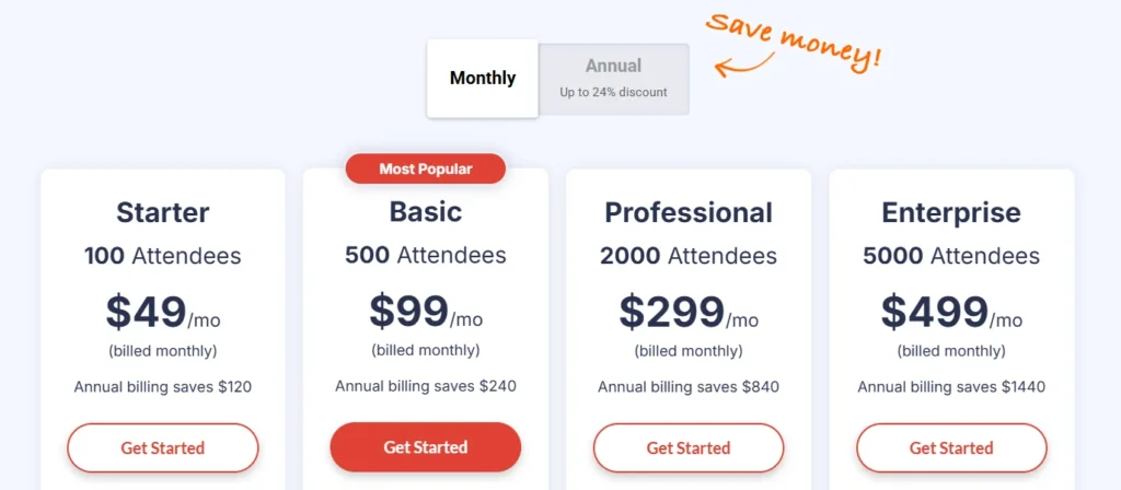 WebinarJam Pricing