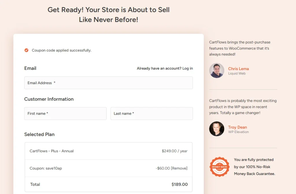 Cartflows Coupon and Discount 