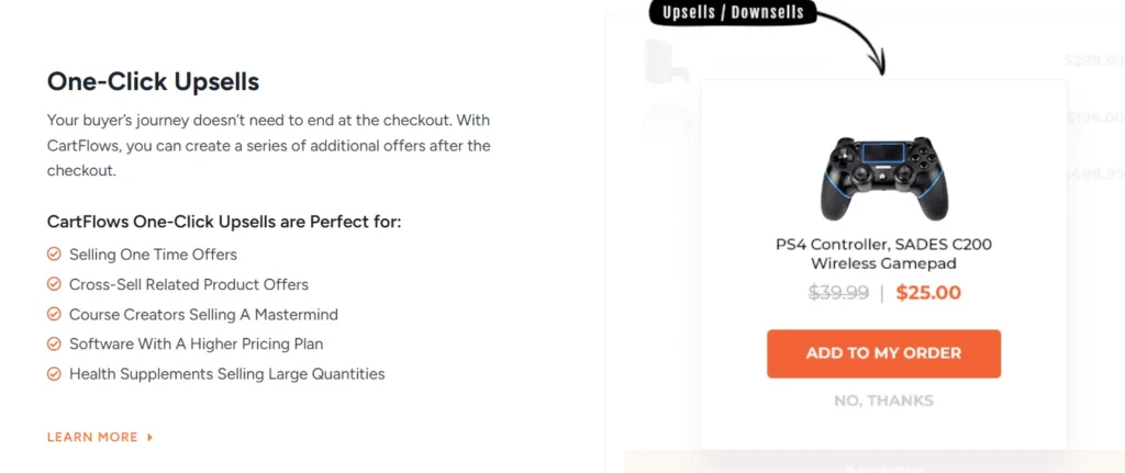 Cartflows features