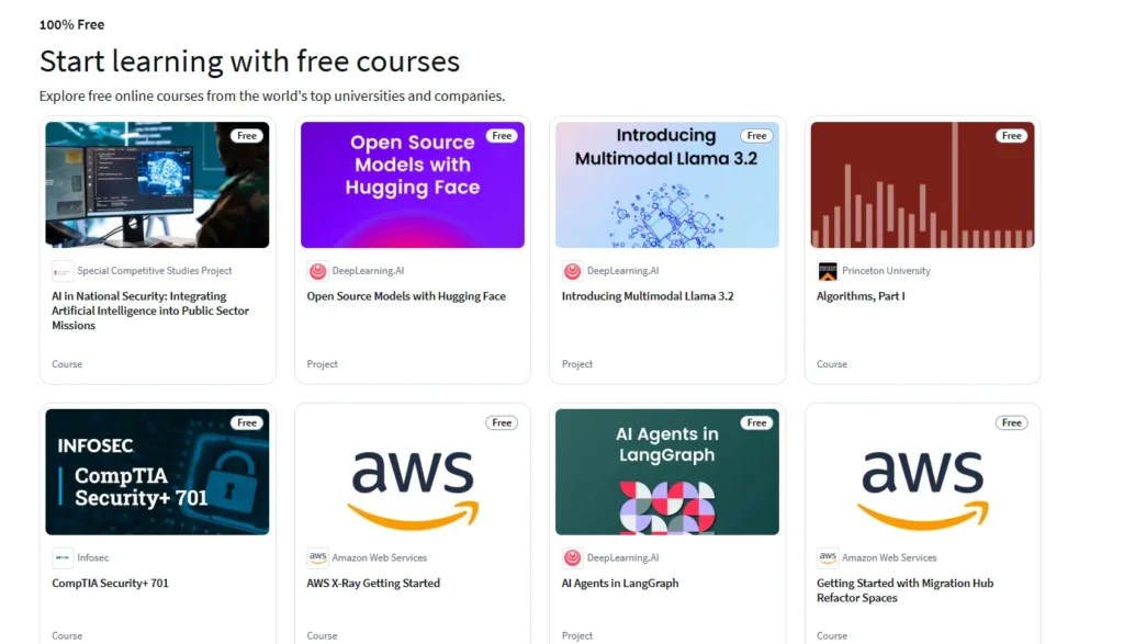 Coursera Free Courses