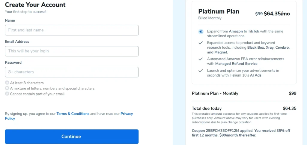 Helium 10 Black friday Discount