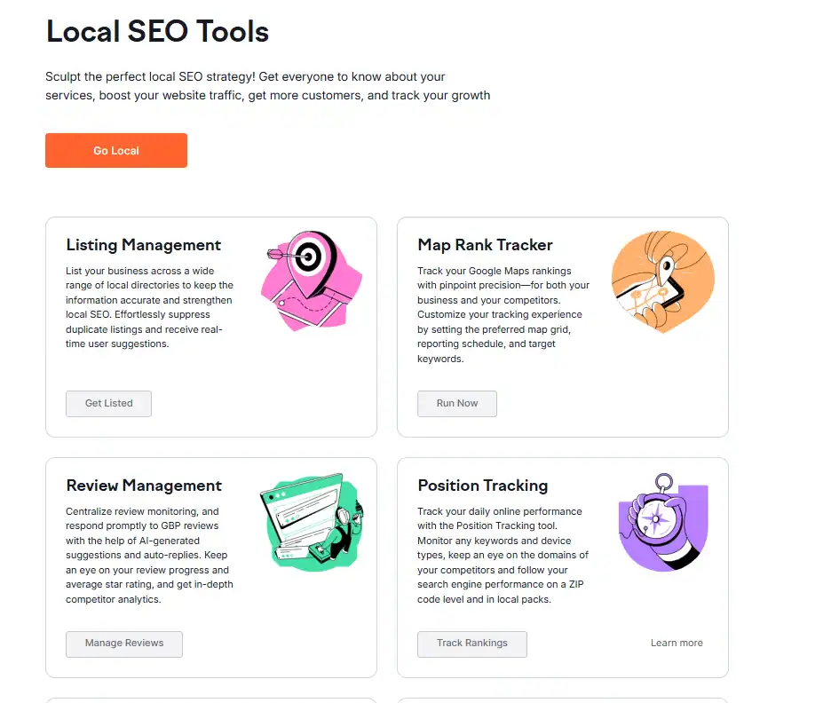 Semrush local seo tools 
