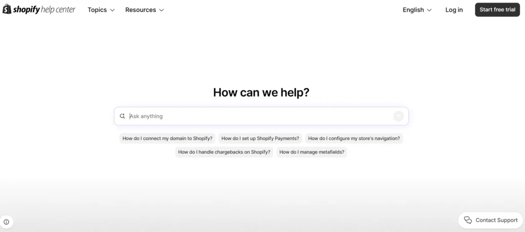Shopify Customer Support 