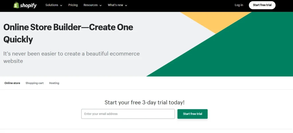 Shopify Online store Builder