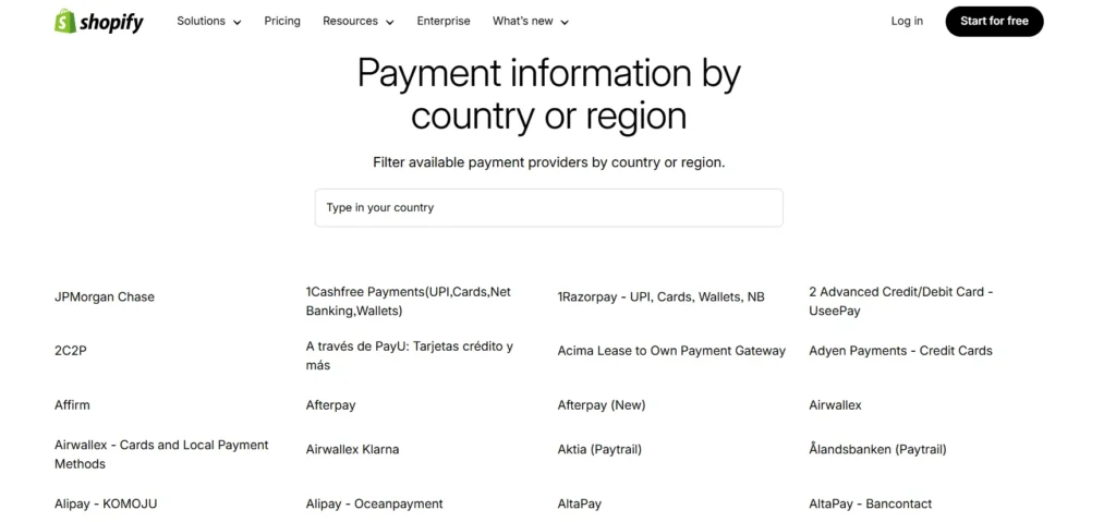 Shopify Payment