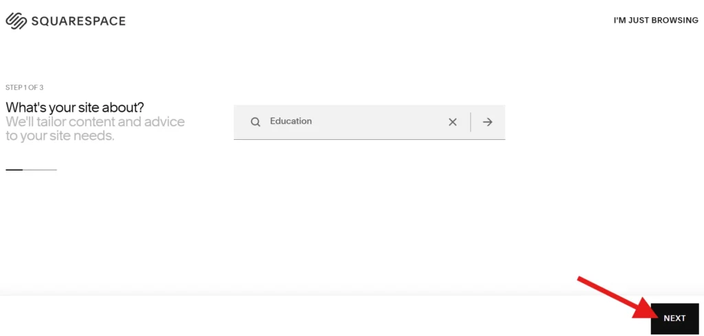 Squarespace steps to get started 