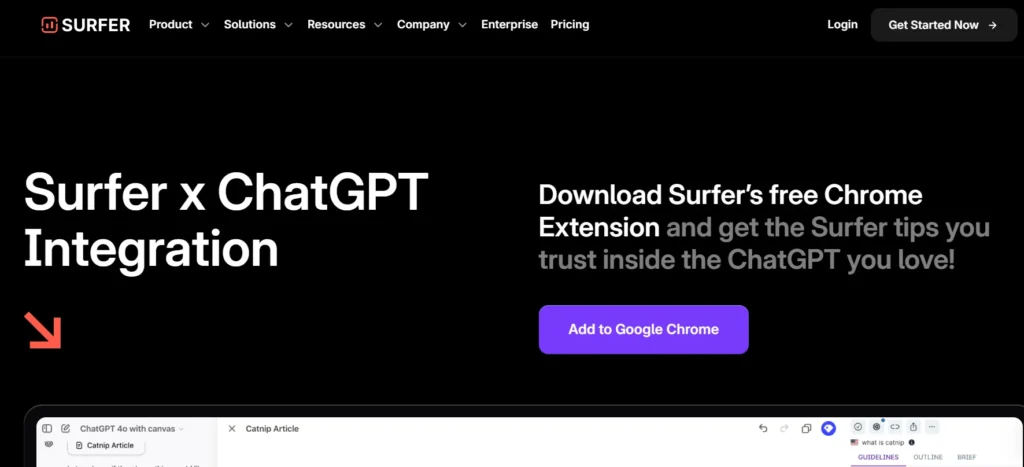 Surfer seo Integration 
