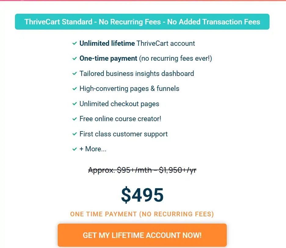 Thrivecart standard 