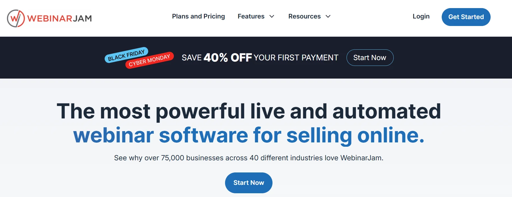 Webinarjam Black friday live