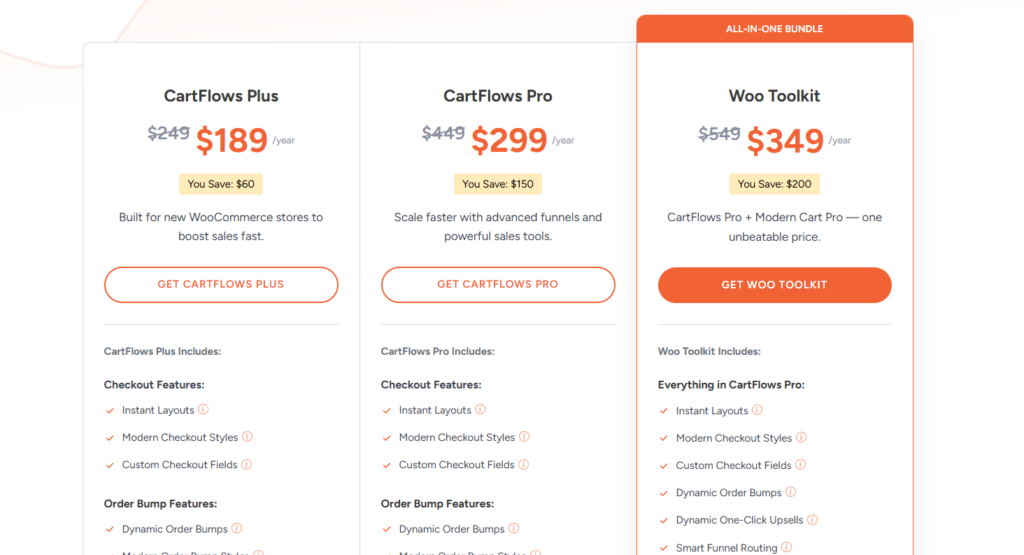 Select Your Cartflows Plan