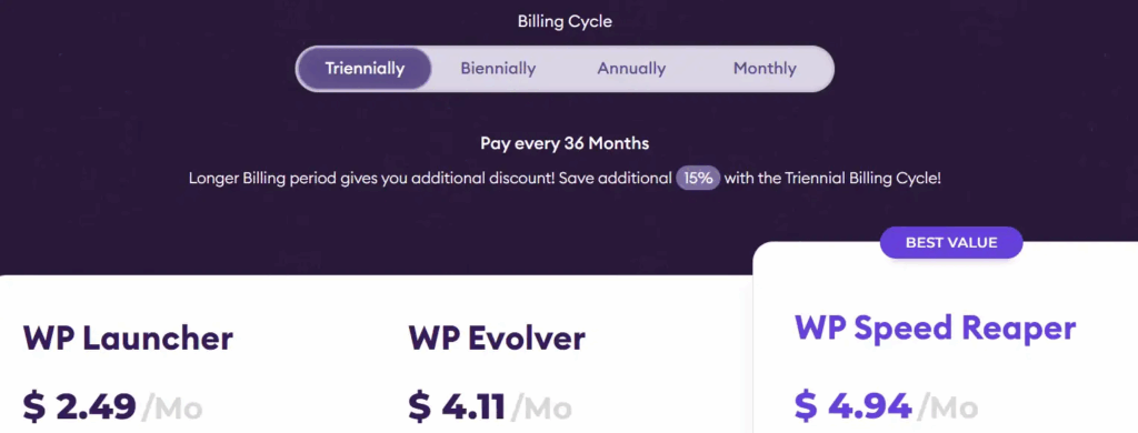 Hostarmada Pricing Plans