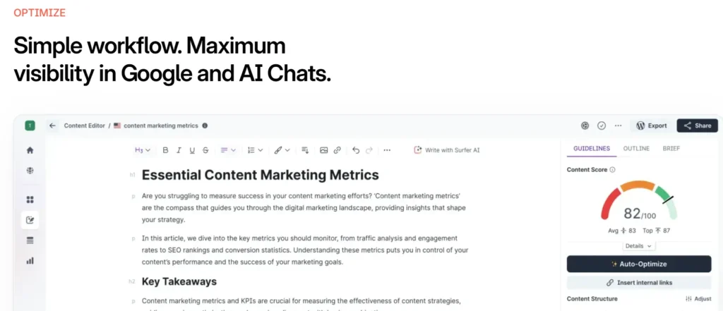 Surfer seo content editor 